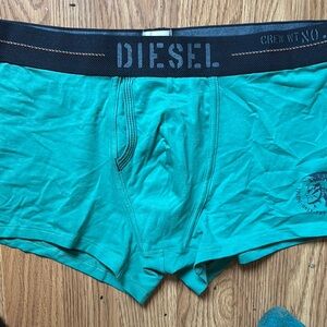 Diesel Men's Vibrant teal Boxer Briefs
